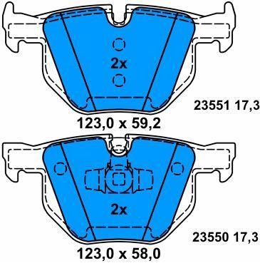 comprar Aislamiento contra incendios 34216769105 Pad de freno de automóvil resistente a la fatiga para BMW X1 E84 online manufacture