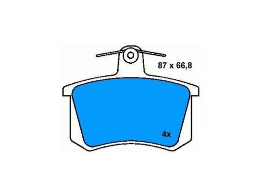 4A0698451 Placa de freno BMW