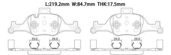 34106888482 BMW Pad de freno