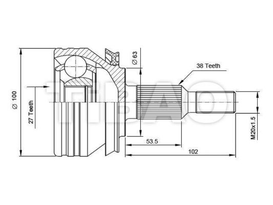 7H0498099 Partes de la transmisión