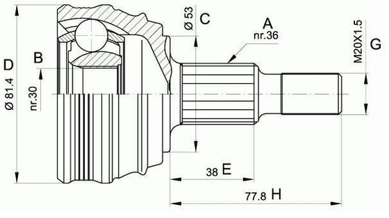 1J0498099 Partes de la transmisión