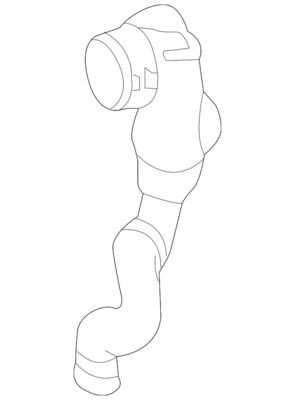 2185010382 Partes del motor Tubo de agua de enfriamiento